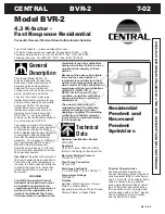 Tyco Fire Product CENTRAL BVR-2 Instruction Manual preview