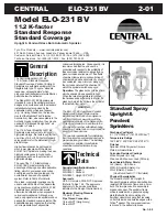 Tyco Fire Product CENTRAL ELO-231 BV Instruction Manual preview