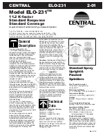 Tyco Fire Product CENTRAL ELO-231 Instruction Manual preview