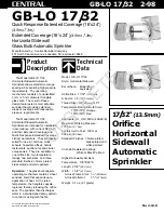 Tyco Fire Product CENTRAL GB-LO 17/32 Instruction Manual preview