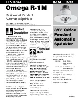 Tyco Fire Product CENTRAL Omega R-1M Instruction Manual preview