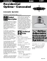 Tyco Fire Product CENTRAL Optima Instruction Manual preview