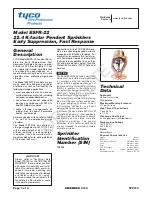 Tyco Fire Product ESFR-22 Instruction Manual preview