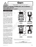 Tyco Fire Product Gem F892QR Instruction Manual предпросмотр