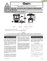 Tyco Fire Product Gem F892X Instruction Manual preview