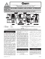 Tyco Fire Product Gem F916 Instruction Manual preview