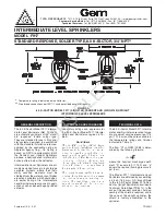 Tyco Fire Product Gem F917 Instruction Manual preview