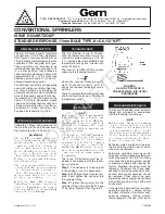 Tyco Fire Product Gem ISSUE D QUARTZOID Instruction Manual preview