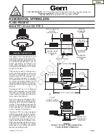 Tyco Fire Product Gem TFP1 Instruction Manual preview