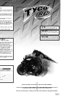 Tyco R/C Batcycle Owner'S Manual preview