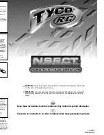 Preview for 1 page of Tyco R/C N.S.E.C.T. Robotic Attack Creature J9863 Instructions Manual