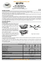 Tyco 601PH Quick Start Manual preview