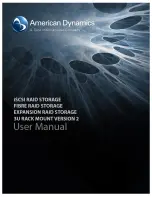 Tyco American Dynamics Expansion RAID Storage User Manual preview