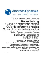 Preview for 1 page of Tyco American Dynamics Illustra 625 Quick Reference Manual