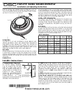 Tyco DSC FSD-210 Series Installation And Operating Instructions preview