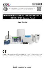 Preview for 1 page of Tyco DSC neo HS128 E User Manual