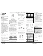 Tyco PGx312 series Installation Instructions preview