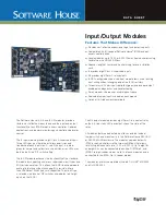 Tyco Software House AS0073-001 Datasheet preview