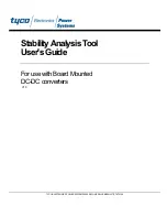 Tyco Stability Analysis Tool User Manual preview