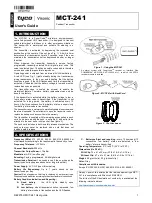 Tyco Visonic PowerCode MCT-241 User Manual preview