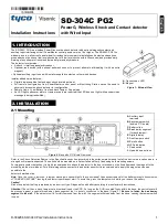 Tyco Visonic SD-304C PG2 Installation Instructions Manual preview