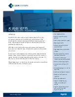 Preview for 1 page of Tyco Visual Imaging and Pass Production System AC2000 VIPPS Brochure