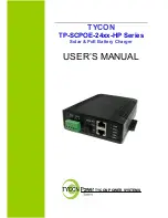 Tycon Power Systems TP-SCPOE-24xx-HP series User Manual preview