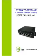 Tycon Power Systems TP-SSW5 User Manual предпросмотр