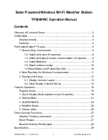 Tycon Power Systems TP3000WC Operation Manual preview