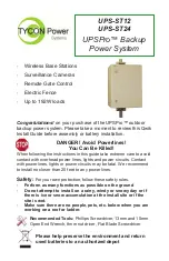 Preview for 1 page of Tycon Power Systems UPSPro UPS-ST12 Manual