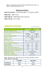 Preview for 9 page of TYCON Solar RemotePro RPST12M Manual