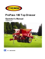 TYCROP ProPass 180 Top Dresser Operator'S Manual preview