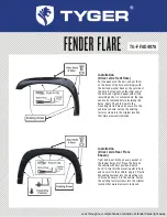 Preview for 2 page of Tyger FENDER FLARE TG-FF8D4078 Installation Instructions