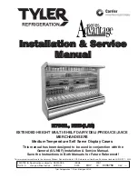 Tyler Refrigeration N7DNL Installation & Service Manual preview