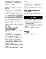 Preview for 5 page of Tylo CC20 Operating Instructions Manual