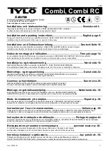 Preview for 1 page of Tylo Combi Installation And Operating Instructions Manual