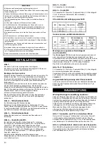 Preview for 10 page of Tylo Combi Installation And Operating Instructions Manual