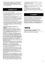 Preview for 21 page of Tylo Combi Installation And Operating Instructions Manual