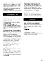 Preview for 29 page of Tylo Combi Installation And Operating Instructions Manual