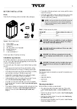 Preview for 14 page of Tylo SENSE SPORT Installation Manual