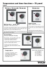 Preview for 2 page of Tylo TS 16-3 Quick Start Manual