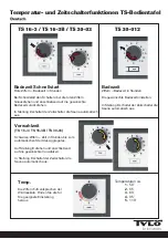 Preview for 3 page of Tylo TS 16-3 Quick Start Manual