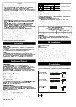 Preview for 2 page of Tylo tx202/i Installation And Operating Instructions With Checklist