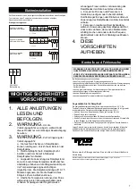 Preview for 7 page of Tylo tx202/i Installation And Operating Instructions With Checklist