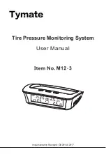 Preview for 1 page of Tymate M12-3 User Manual