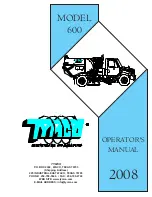 TYMCO 600 2008 Operator'S Manual preview