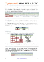 Preview for 7 page of Tynemouth MINI PET 40/80 Technical Manual