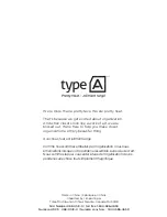 Preview for 12 page of TYPE A 068-0143-0 Assembly Instructions Manual