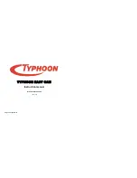 Предварительный просмотр 1 страницы TYPHOON EASY CAM Instruction Manual