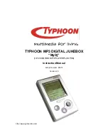 Preview for 1 page of TYPHOON HDD Digital Jukebox 83073 Instruction Manual